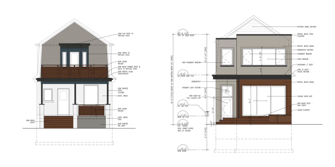 alt=“Asquith Architect -High Park home-development sketches"